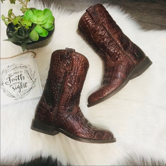 rogers boots alligator